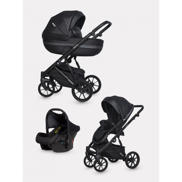 Коляска 3 в 1 Riko Basic Delta Ecco 15 Black купить mirdetstva-gran.ru