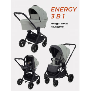 Коляска 3 в 1 Rant Basic Energy Green 2024
