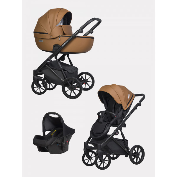 Коляска 3 в 1 Riko Basic Montana Ecco 18 Caramel Коляска 3 в 1 Riko Basic Montana Ecco 18 Caramel