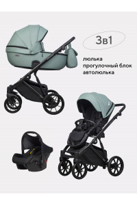Коляска 3 в 1 Riko Basic Montana Ecco 21 Green