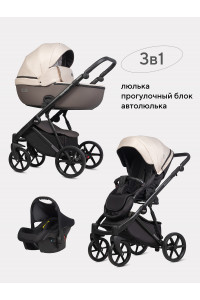 Коляска 3 в 1 Riko Basic Montana Plus 43 Mocca