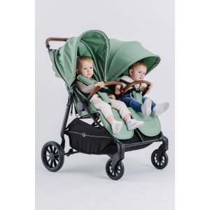 Коляска прогулочная для двойни Rant Twinny wild green