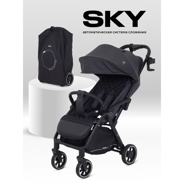 Коляска прогулочная Rant Sky 2025 Black Коляска прогулочная Rant Sky 2025 Black