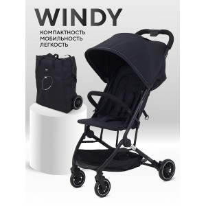 Коляска прогулочная Mowbaby Windy Black