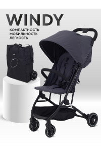 Коляска прогулочная Mowbaby Windy Graphite