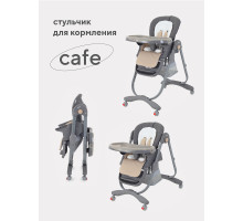 Стульчик для кормления Rant Cafe grey-beige