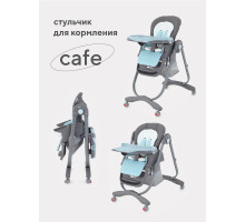 Стульчик для кормления Rant Cafe grey+blue