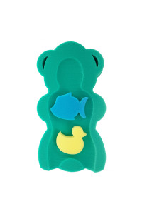 BAMBOLA Губка для купания MAXI 54x30x3 см +2 губки Зеленый (уп.10 шт)