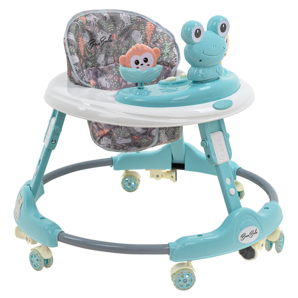 BAMBOLA Ходунки Froggy (круглые) (6 силик.кол,игр.,муз) 7 шт/уп (64x64x56) Blue/Нежно-голубой