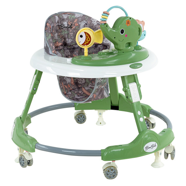 BAMBOLA Ходунки Elephant (круглые) (6 силик.кол,игр.,муз) 7 шт/уп (646456) Green/Зеленый