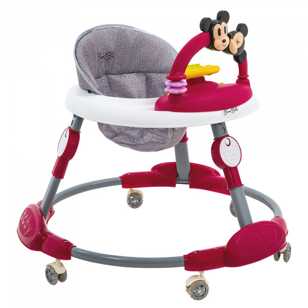 BAMBOLA Ходунки Миник (круглые) (6 силик.кол,игр.,муз) 6 шт/уп (707068) Red/Терракотовый