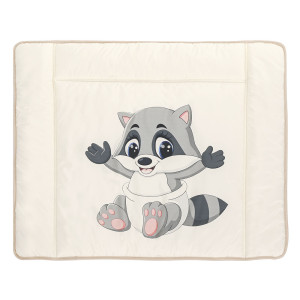 BAMBOLA Матрасик на комод для пеленания Люкс Енот 80x65 5шт/уп