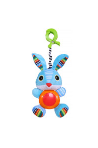 BIBA TOYS Игрушка-подвеска на прищепке Зайка Брюс, 3516 см (в кор.48 шт.)