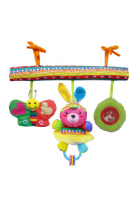 BIBA TOYS Развивающая игрушка подвесная на кроватку Счастливые животные 423241 см (в кор.12 шт.)