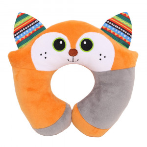 BIBA TOYS Подушка для путешествий Лесные друзья - Лисенок Фрэнк (24(H)27(W)см) (в кор.12шт)