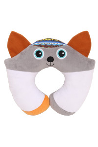 BIBA TOYS Подушка для путешествий Лесные друзья - Волчонок Кала (24(H)27(W)см) (в кор.12шт)