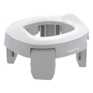 ROXY-KIDS Дорожный горшок HandyPotty в сумке /3 одноразовых пакета в комплекте Серый