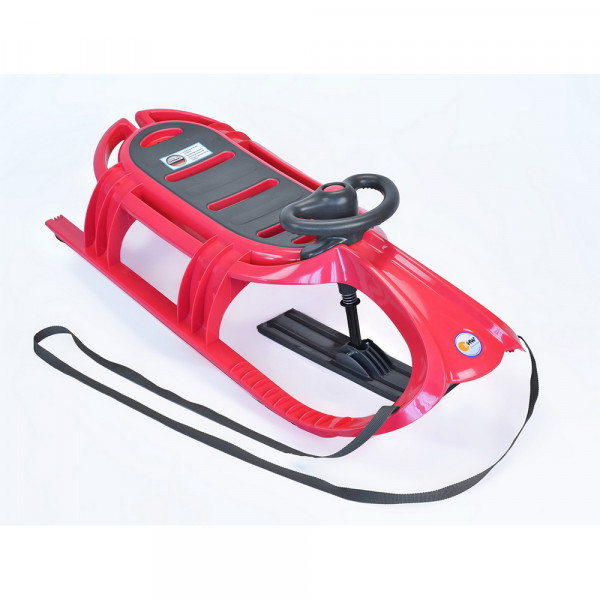 KHW Санки детские Snow Tiger de Luxe Pink/Малиновый (руль,лыжня) купить mirdetstva-gran.ru