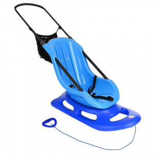 KHW Санки детские Snow Baby Fun Blue/Синий с ручкой 1,20x0,90x2,35