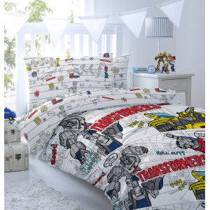 MONA LIZA КПБ 1,5 сп 5070 Transformers Transformers "Bumblebee" желт/бел