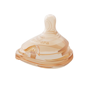 NICE PAPA Сменная соска для бутылочки 0-3м (медленный поток) (для бутылок PPSU, Silicone)