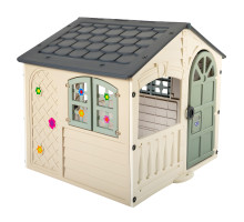 PALPLAY Игровой домик Молочный/Серый/Snowdrift,140х111х115h 