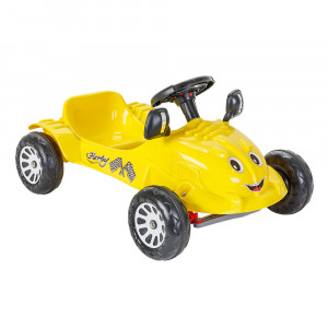 PILSAN Педальная машина Herby Car Yellow/Желтый 81x57x42,5 см (2-4лет)(2шт.в кор.)