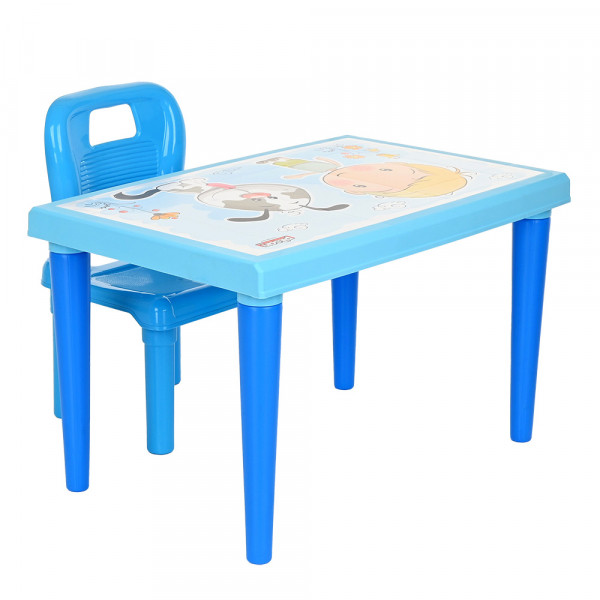 PILSAN Набор Столик+1 стульчик,Blue/Голубой (70x47x43,5см)+(32x30x52,5см) PILSAN Набор Столик+1 стульчик,Blue/Голубой (70x47x43,5см)+(32x30x52,5см)