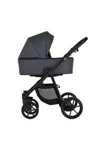 PITUSO Коляска 2 в1 Tossa короб+прогулка Кожа/Dark Grey