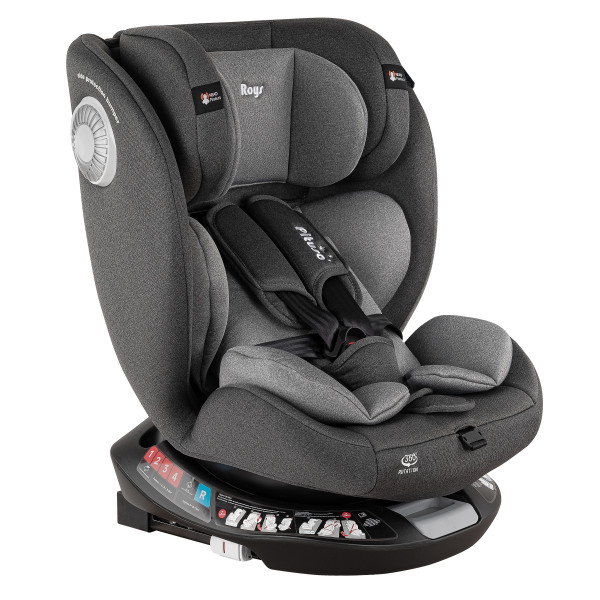 Pituso Удерживающее устройство для детей 0-36 кг Roys+ Dark grey, grey Inlay /Т.серый,Серый вкладыш Pituso Удерживающее устройство для детей 0-36 кг Roys+ Dark grey, grey Inlay /Т.серый,Серый вкладыш