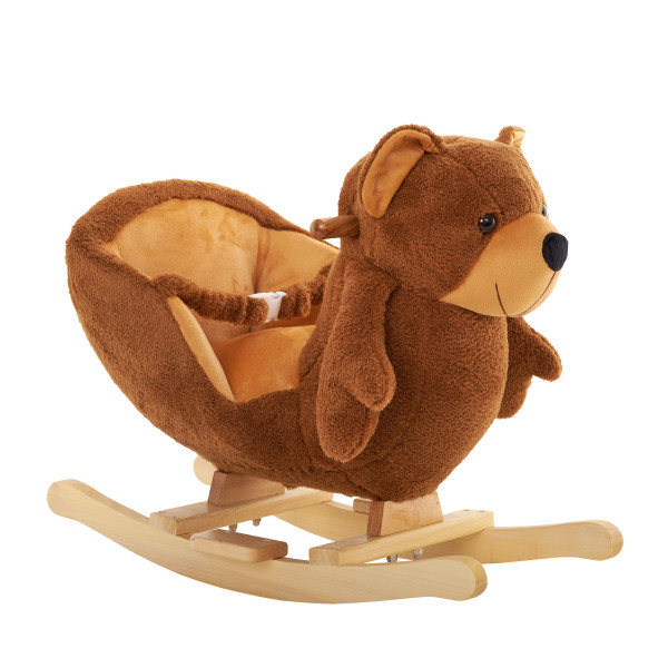 PITUSO Качалка (с сиденьем) Мишка, плюш.,муз.,Коричневый, 603445см
