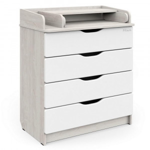 PITUSO Комод раскладной Wood/ 804 ПВХ  с шариковыми направляющими Сосна касцина, 4 ящика