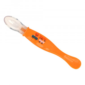 PITUSO Ложка маленькая силикон+пластик р.S (0м+) Orange (Оранжевый) (уп/24шт)