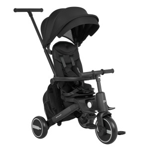PITUSO Велосипед трехколесный Leve Pro, складной, с сумкой,Black/Черный (чер рама)