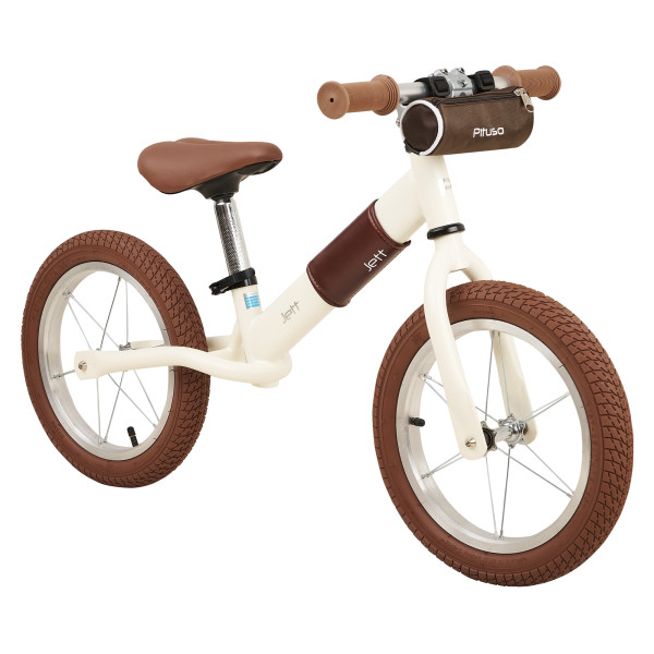 PITUSO Беговел Jett,колеса 14",сумка на руле, White/Белый