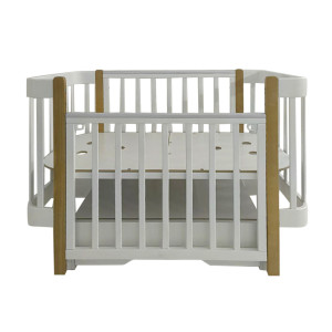 PITUSO Кровать детская + маятник/ящик/автостенка/колесо 12060 см Olivia Белый-бук