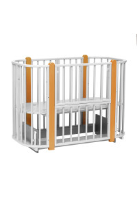 PITUSO Кровать детская + маятник 5/1 Asti съемная стенка Белый-бук