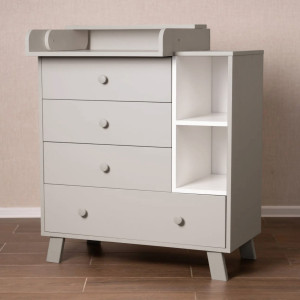 PITUSO Комод  раскладной Monako (4 ящ) Кашемир-Белый