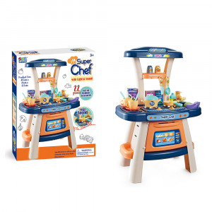 PITUSO Игровой набор Кухня Супершеф (41,52862,5 см)  22 эл-та (свет,звук) (уп/10шт)