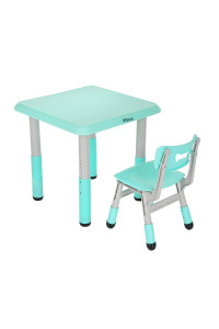 PITUSO Набор Столик со стульчиком, Turquoise/Ментол,60x60x48см+30x28x50см