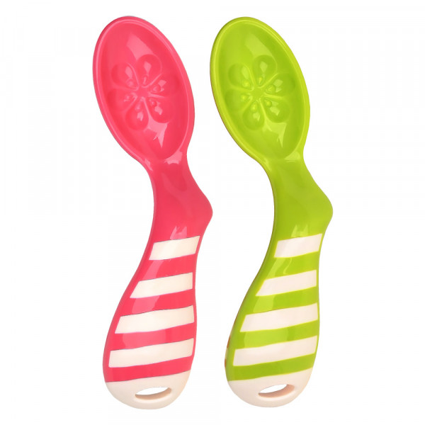 PITUSO Ложка с изгибом анатомическая 2 шт Green/Pink (Зеленый+Розовый) (уп/24шт) PITUSO Ложка с изгибом анатомическая 2 шт Green/Pink (Зеленый+Розовый) (уп/24шт)