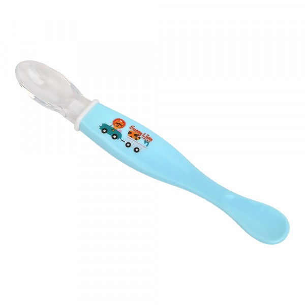PITUSO Ложка маленькая силикон+пластик р.S (0м+) Blue (Голубой) (уп/24шт) PITUSO Ложка маленькая силикон+пластик р.S (0м+) Blue (Голубой) (уп/24шт)