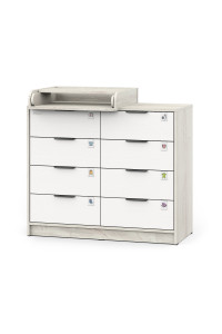 PITUSO Комод серия Kids Optimum ЛДСП Сосна касцина-белый премиум