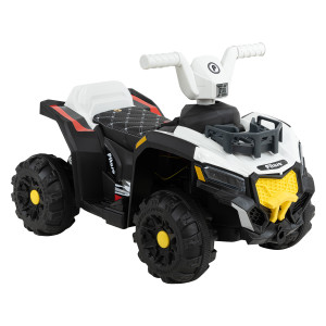 PITUSO Электроквадроцикл, 6V/7Ah,20Wx1, колеса пласт,свет,муз,c П/У,72x40x46,White/Белый