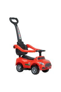 PITUSO Каталка Ridey с бамп., с ручкой (муз, подсветка), 824286см, Red/Красный