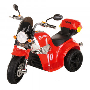 PITUSO Электро-Мотоцикл MD-1188, 6V/4Ahx1, колеса пластик  90х43х54 см, Red / Красно-Черный
