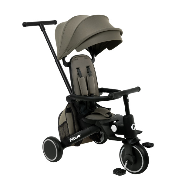 PITUSO Велосипед трехколесный Leve Pro, складной, с сумкой, разм. упак. 66х34х31 см, Khaki/Хаки PITUSO Велосипед трехколесный Leve Pro, складной, с сумкой, разм. упак. 66х34х31 см, Khaki/Хаки