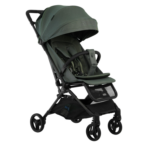 PITUSO коляска детская PERA Plus (прогулочная) Taiga Green/рама carbon/PU