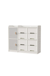 PITUSO Стеллаж для игрушек с ящиками Desire,White-Grey/Белый-Серый,1083290h