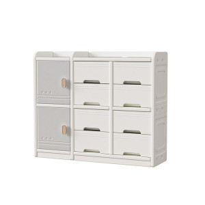 PITUSO Стеллаж для игрушек с ящиками Desire,White-Grey/Белый-Серый,1083290h